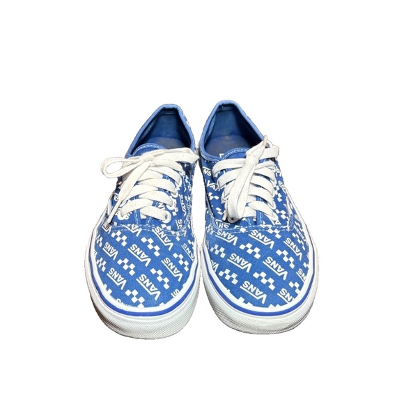 Vans Authentic Logo Repeat Blue & White Men 7/ Women 8.5 -507452- Skater, Casual - Picture 4 of 10